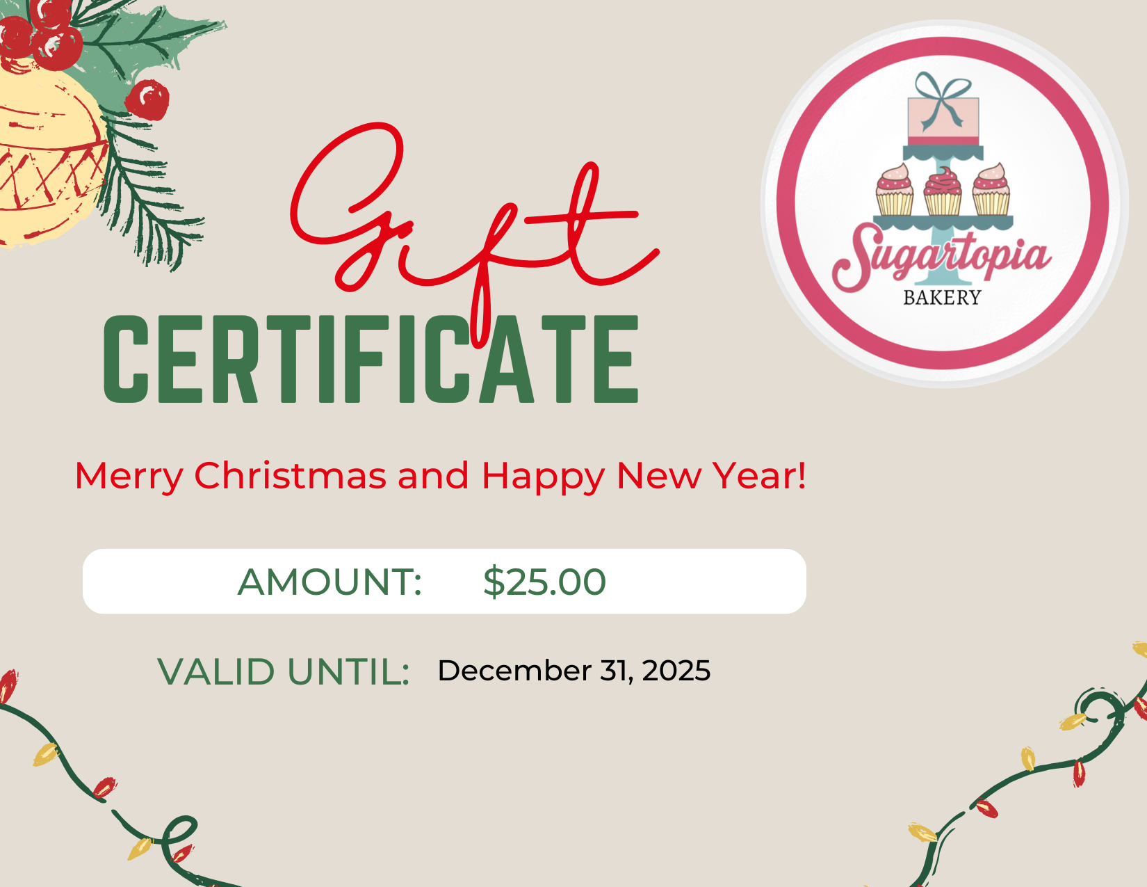 Sugartopia Gift Card