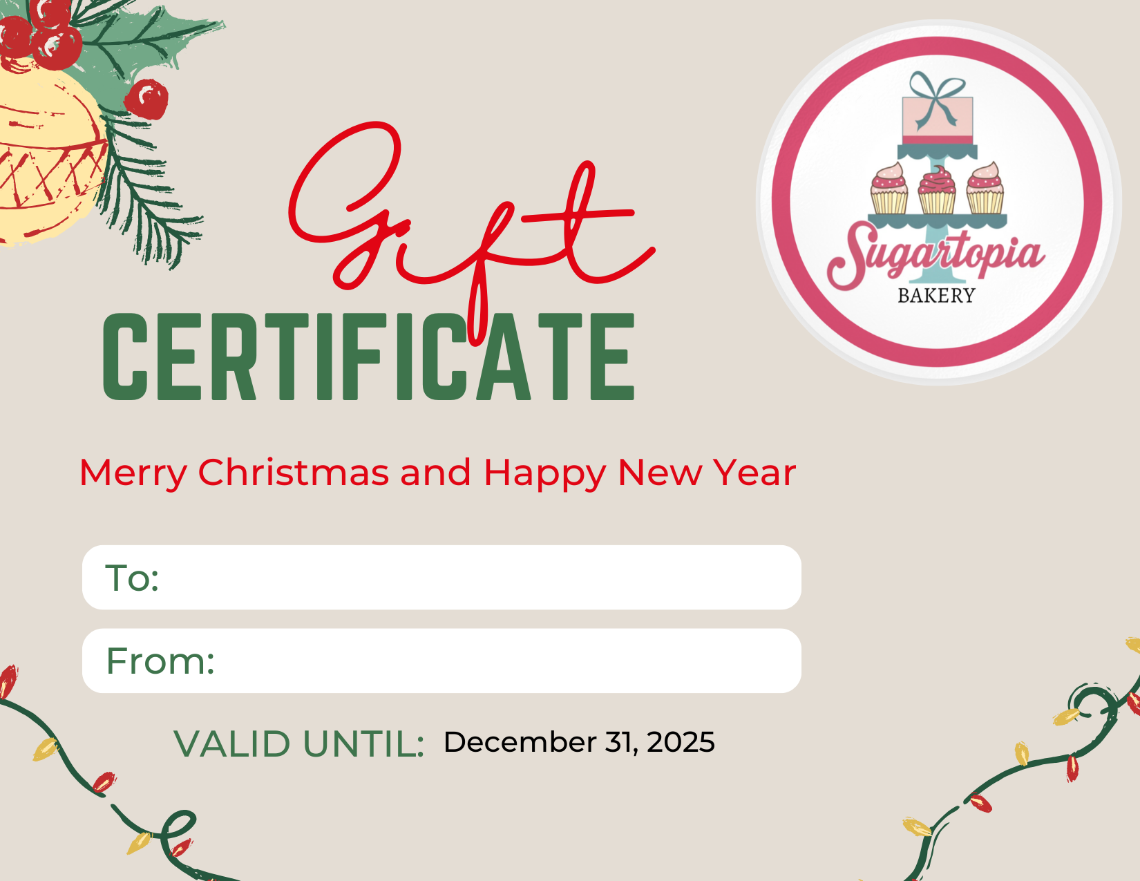 Sugartopia Gift Card