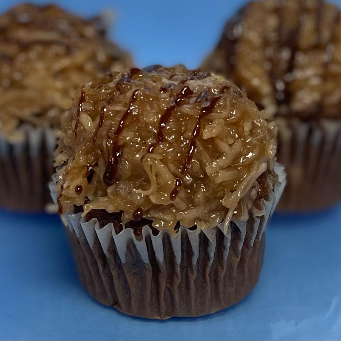 German Chocolate Cupcakes